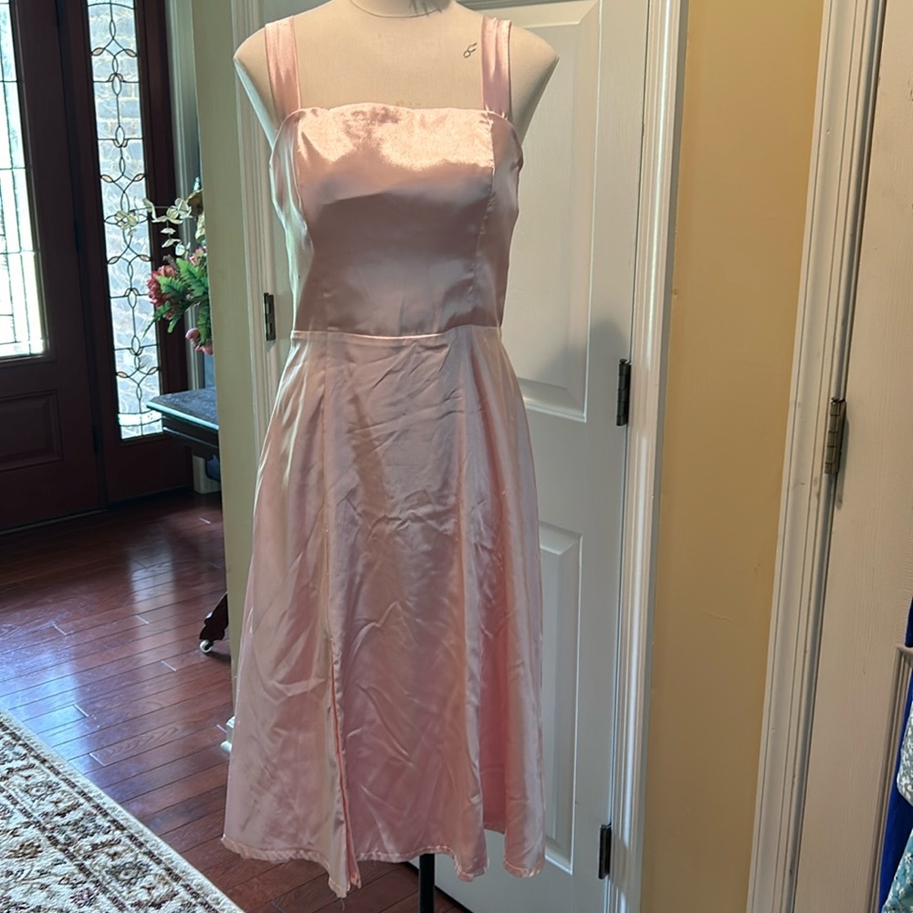 Satin midi dress